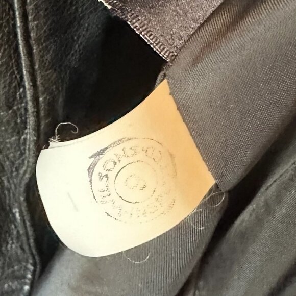 Vintage 90's Wilson's Black Leather Jacket Slouchy Oversize Women's Size Small - Picture 10 of 10